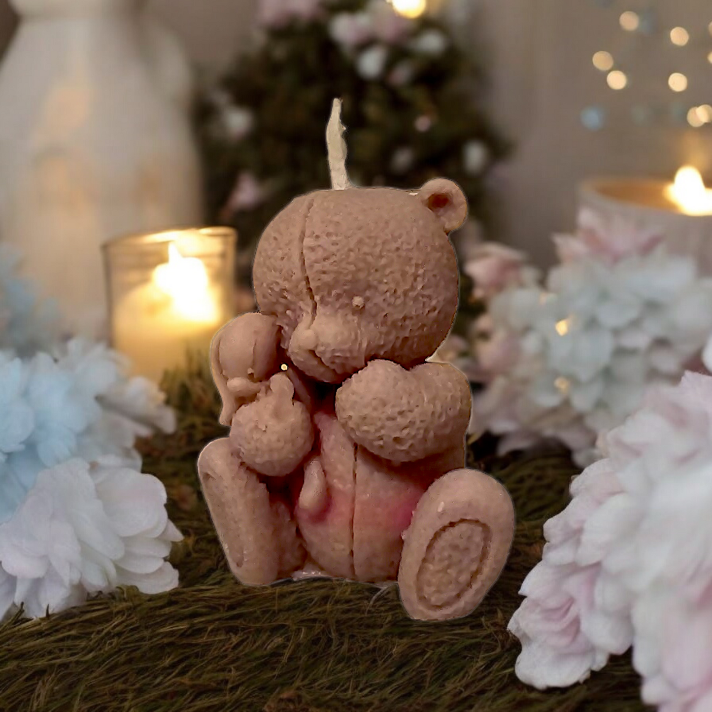Ourson avec peluche