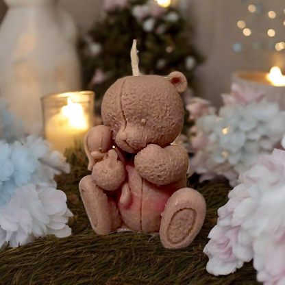 Ourson avec peluche